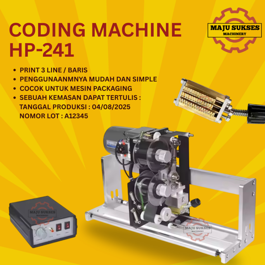 Mesin Coding Expired Date HP 241| Mesin Cetak Expired Date