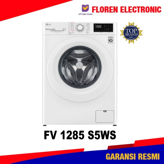 Mesin cuci LG Front loading 8,5kg FV1285S5WS / FV 1285 S5WS