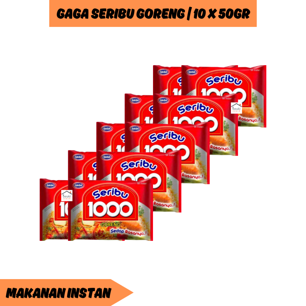 

10PCS Gaga Seribu Goreng Mie Instan Hemat