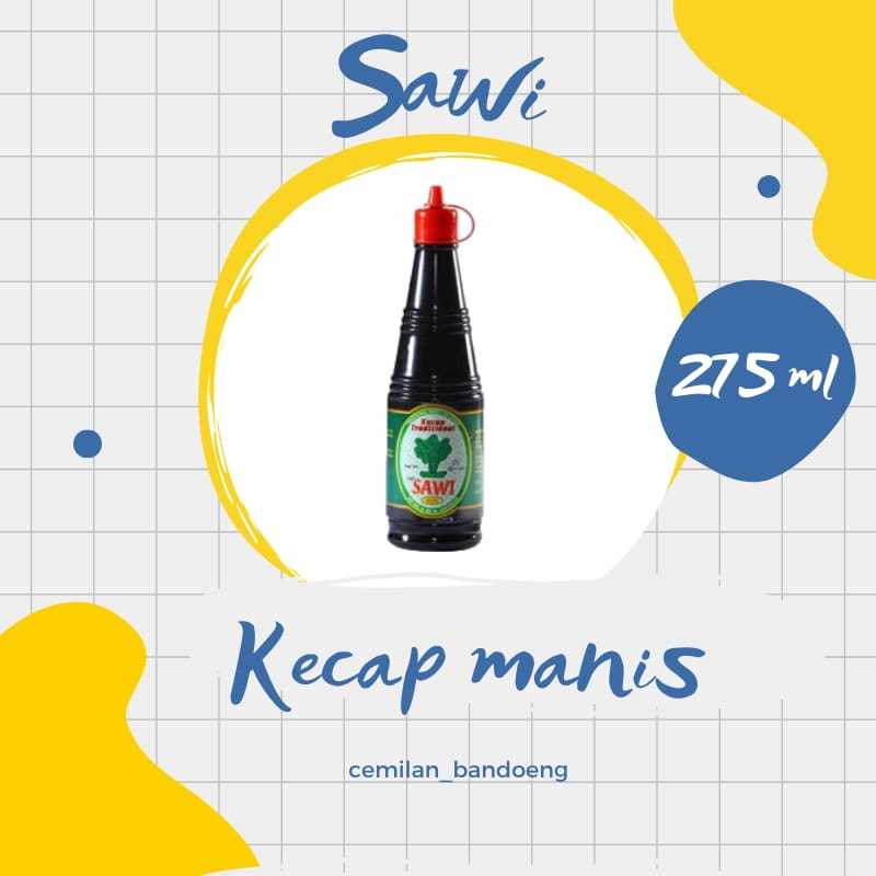 

Kecap Manis Cap Sawi kemasan botol 275 Ml Asli