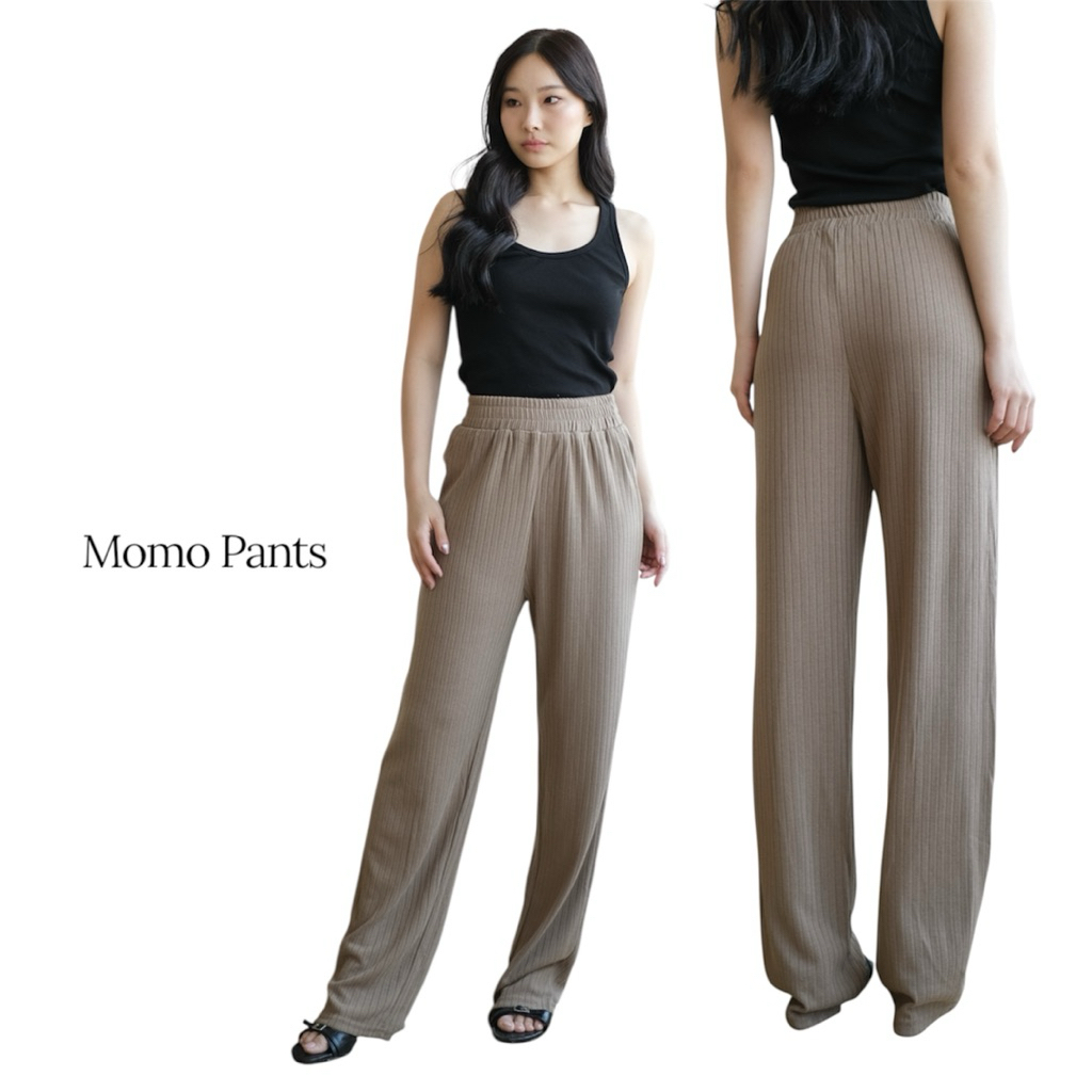 RARENOA - Momo Knit Pants - Kulot Knit Korean Style