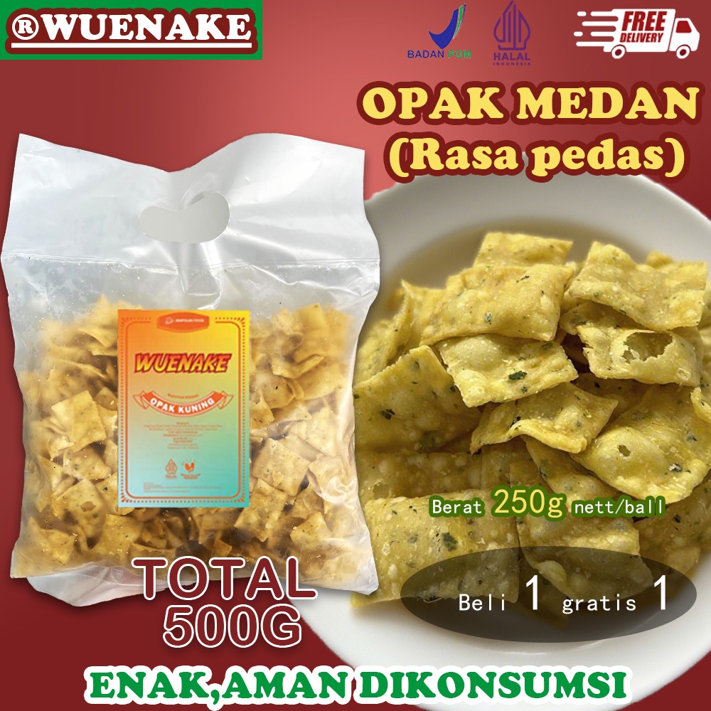 

Wuenake 500gr Keripik Daun Bawang,Kripik Getuk Rasa Garam & Garing,Gethuk Chips Keripik Singkong Getu,Keripik Jeruk