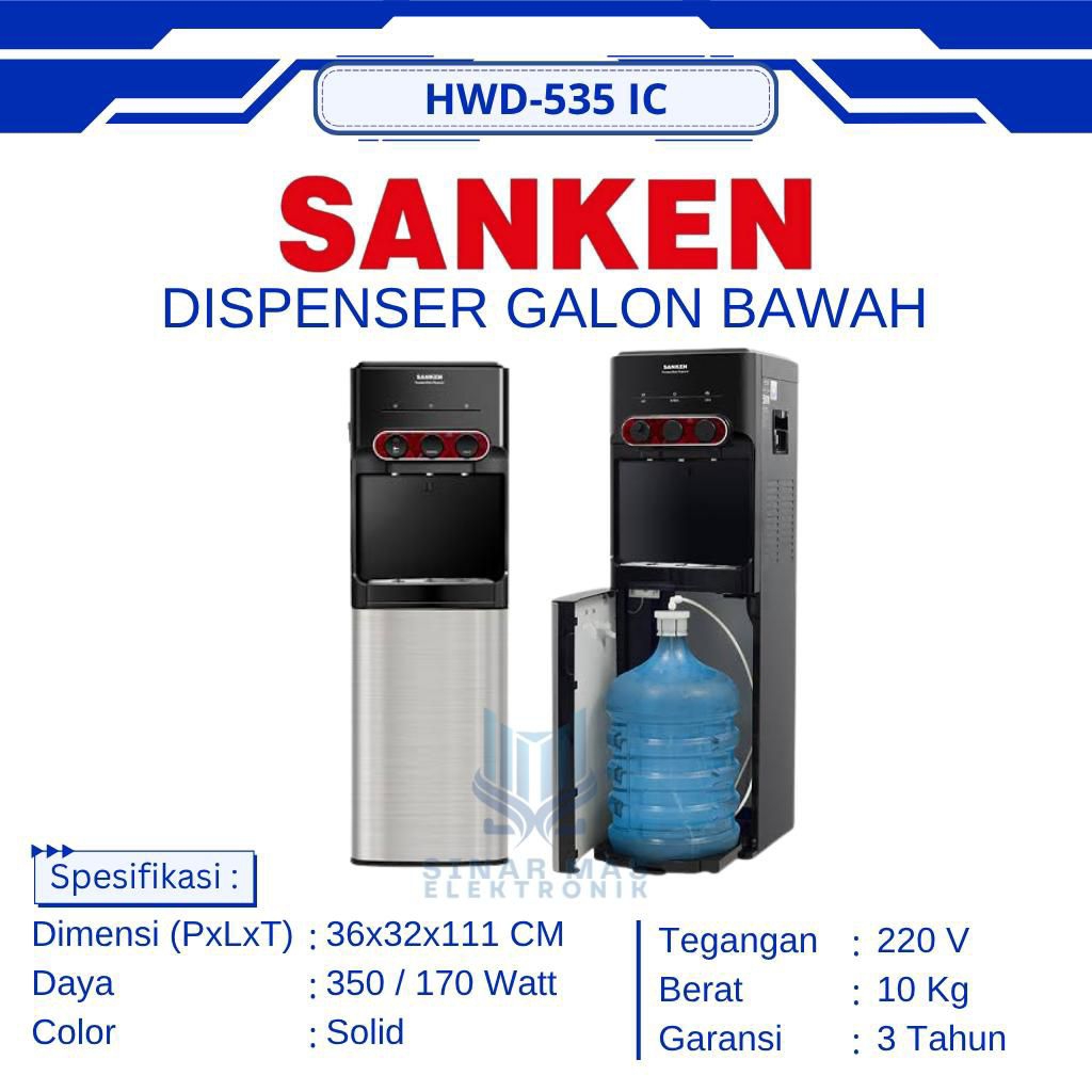 SANKEN - DISPENSER GALON BAWAH HWD-535IC