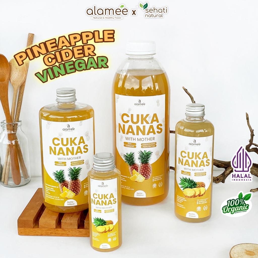 

Cuka Nanas Original Pineapple Cider Vinegar With Mother Organik Natural Buah Nanas Alami