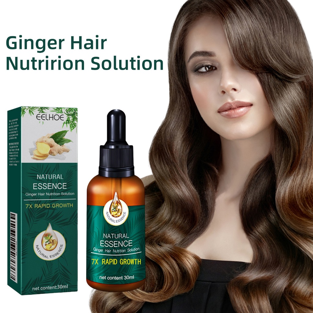 EELHOE Esensi Pertumbuhan Rambut Jahe Ginger Hair Nutririon Solution Cairan Penumbuh Rambut Dengan C