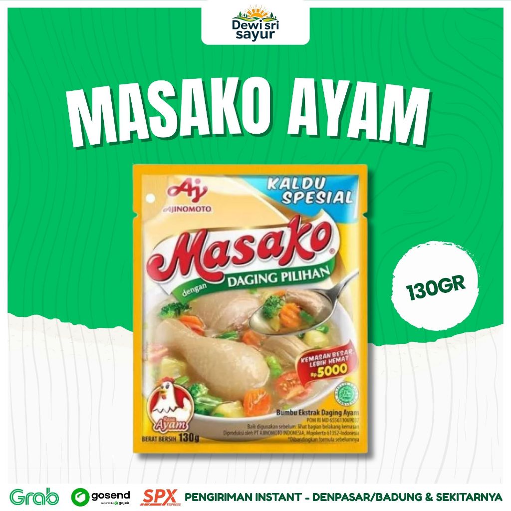 

Masako Ayam 130gr – Dewi Sri Sayur