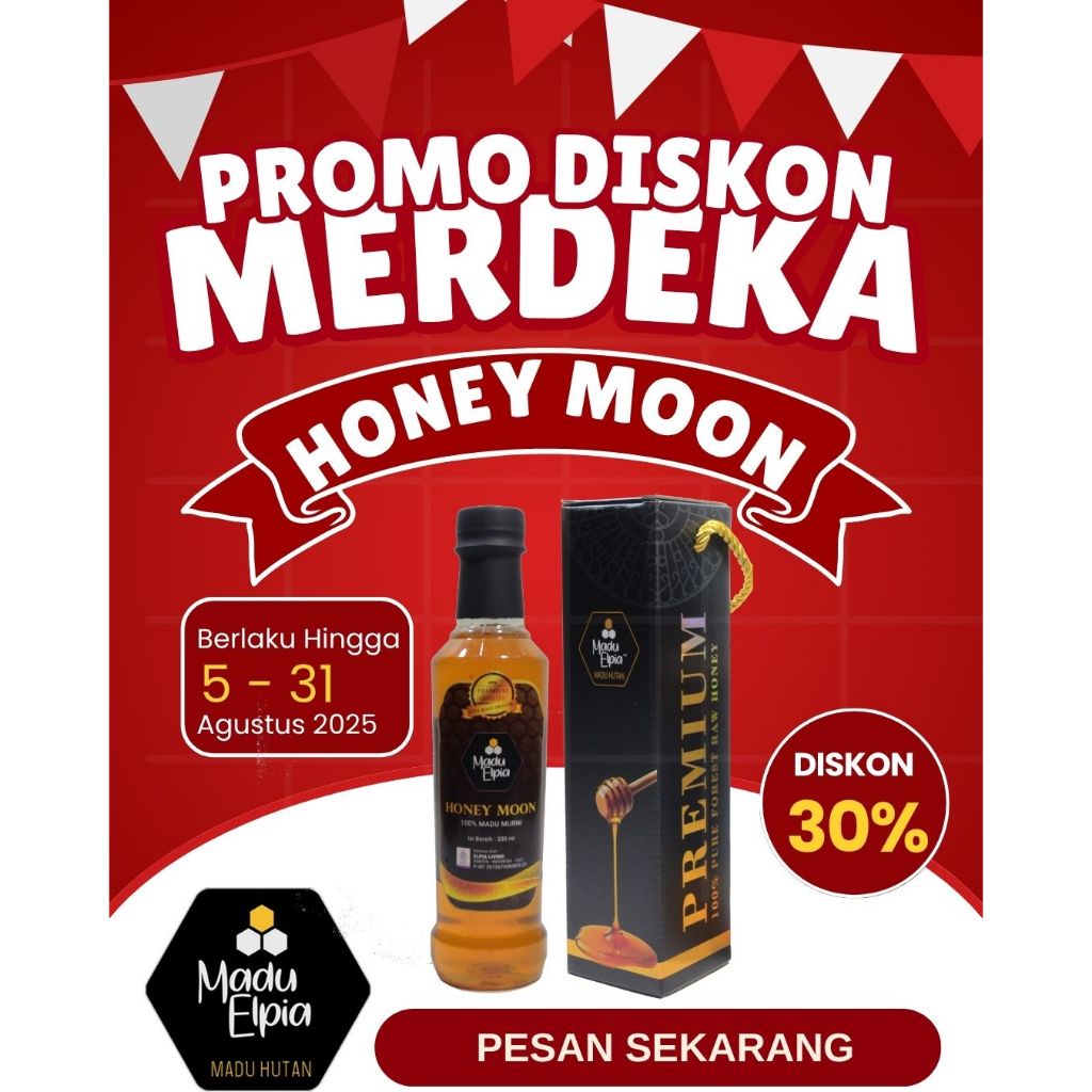 

Promo Merdeka - Madu Honey Moon - MAdu Hutan Asli Murni