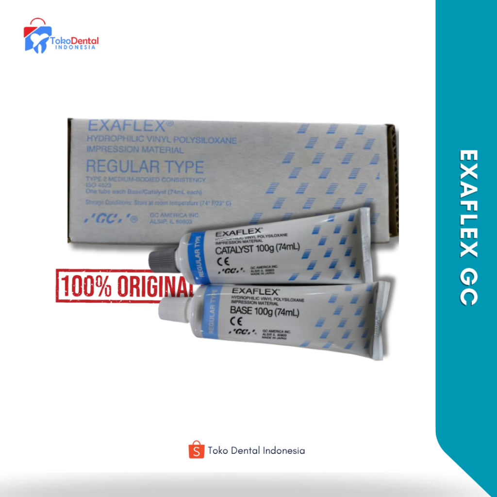 EXAFLEX GC - Bahan Cetak Gigi Berbasis Silikon (Injection/Reguler/Monophase)