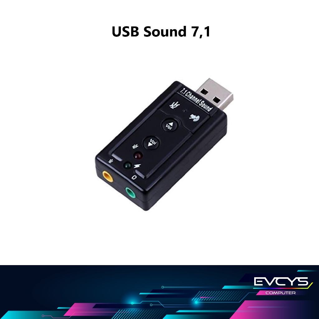USB Sound Card 7.1 Channel Mini Mixer Audio