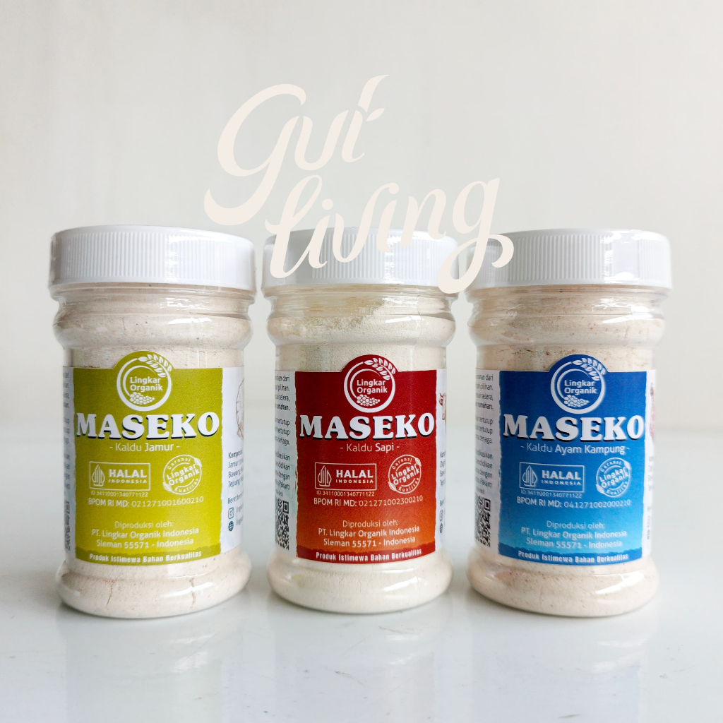 

Maseko Kaldu Bubuk Sapi Ayam Jamur Kelor Lingkar Organik