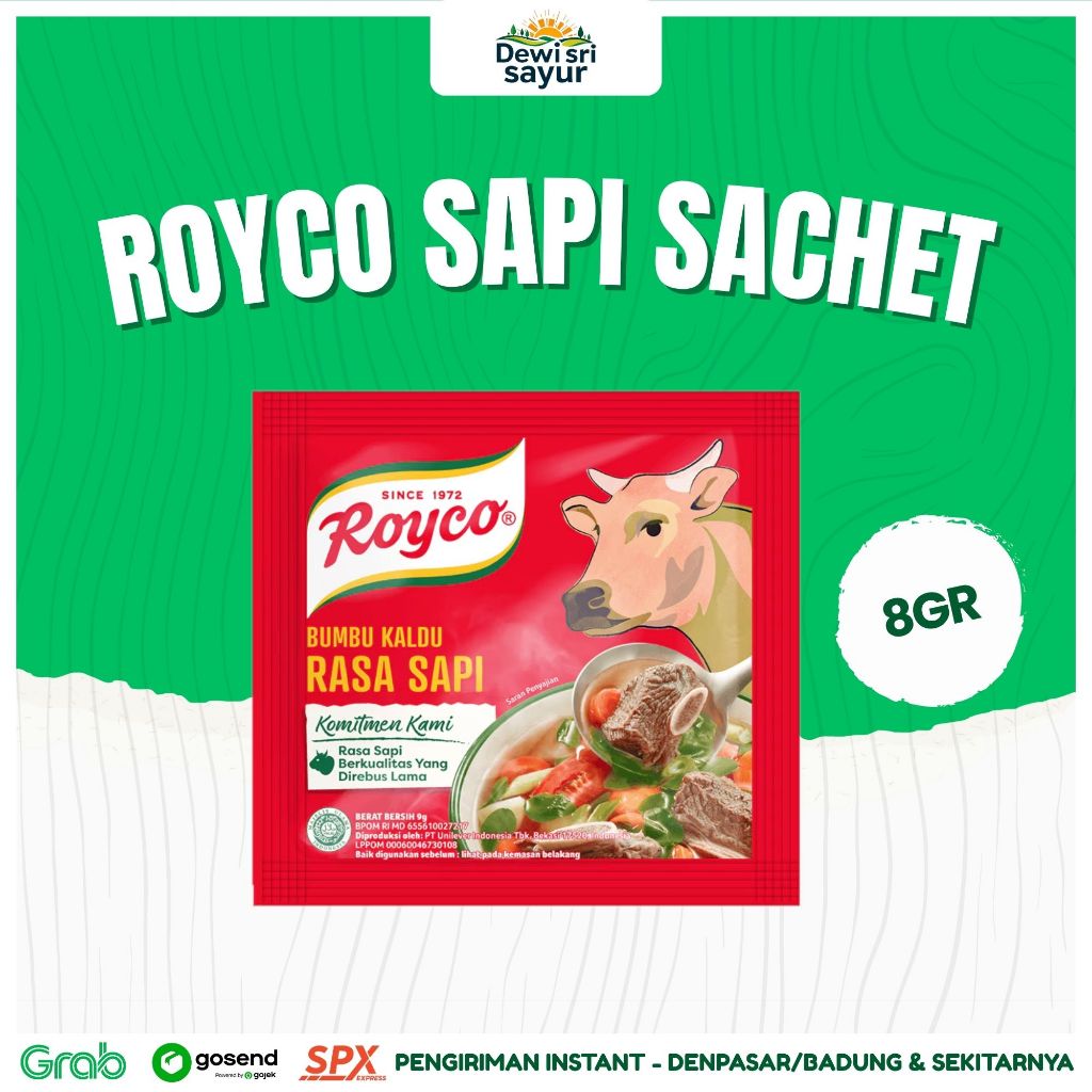

Royco Sapi Sachet 8gr – Dewi Sri Sayur