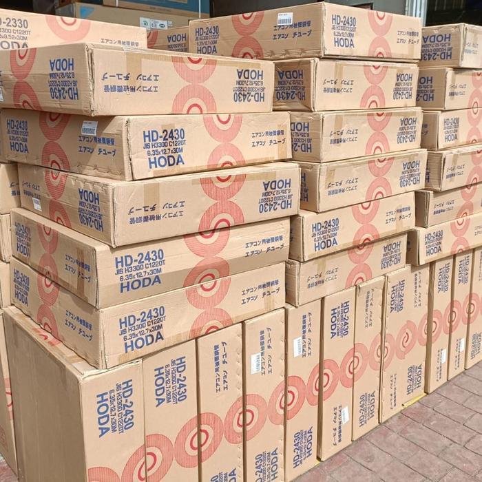 Pipa AC Hoda 1/4 + 1/2 Meteran Tebal / Pipa Tembaga AC 1.5 PK - 2 PK Meteran