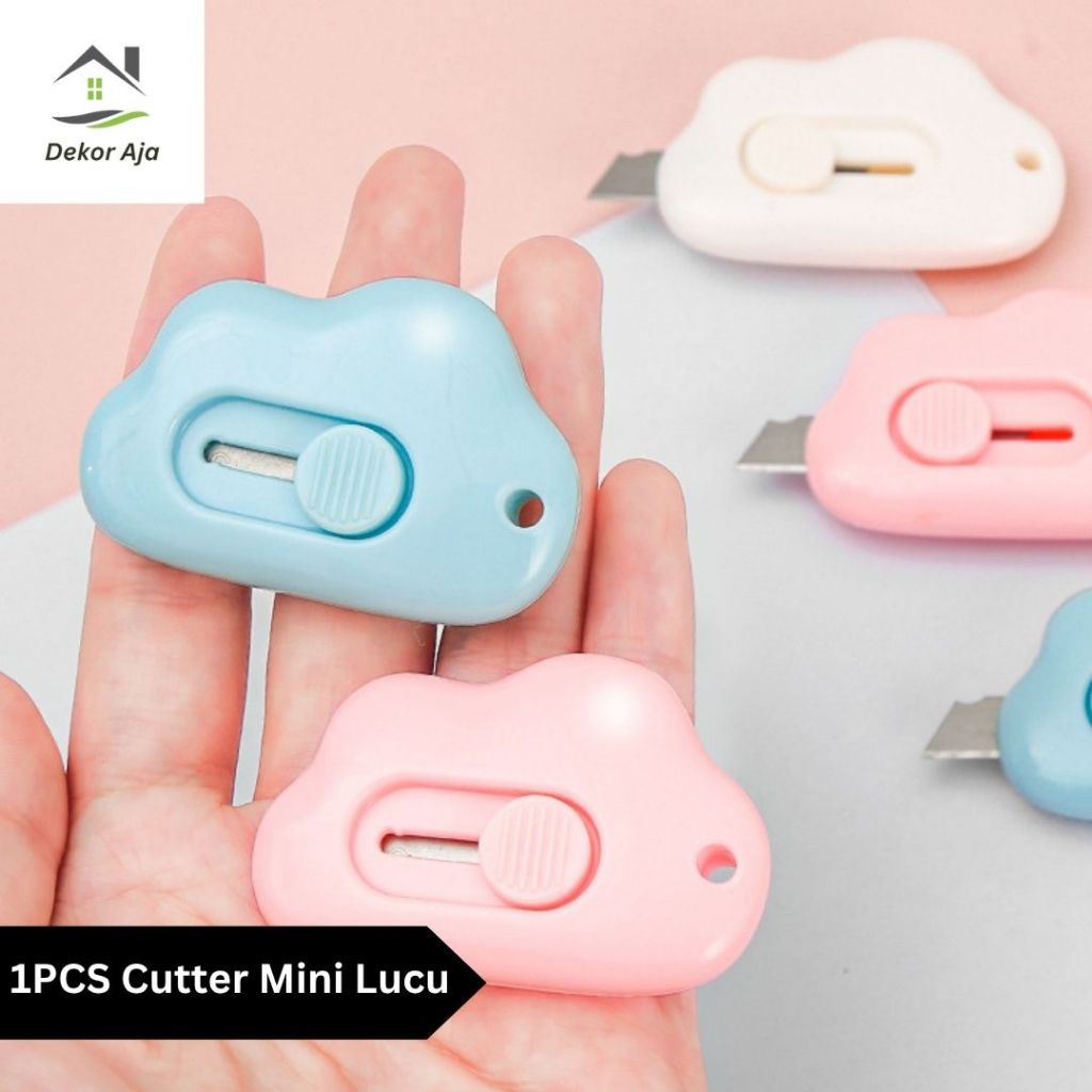 

1PCS Cutter Mini Cutter Mini Pisau Kecil Lucu Cute Travel Cutter Bentuk Awan
