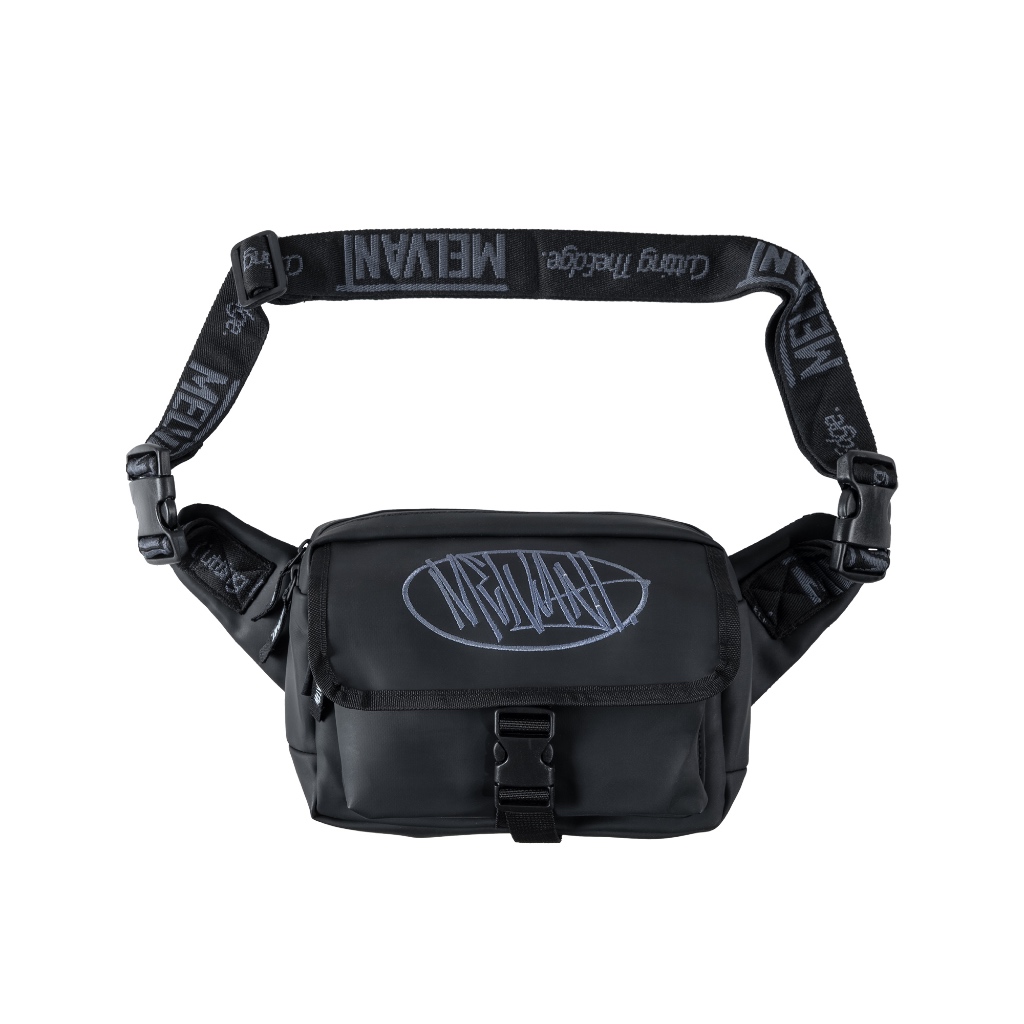 Melvant - MSL Aran Black Mini Slingbag | Tas Selempang Hitam Kecil Pria