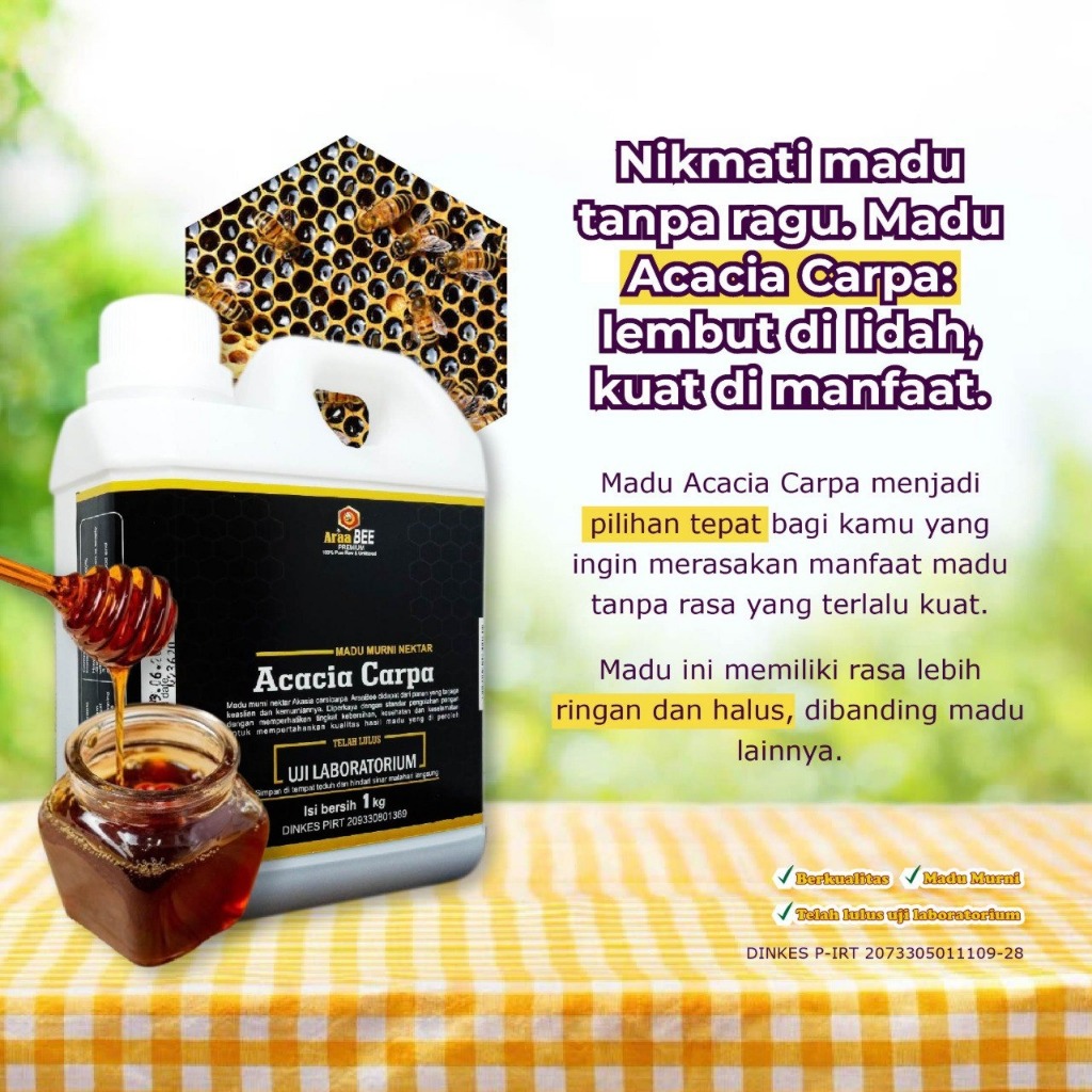 

Madu Murni Akasia Carpa Original Untuk Kesehatan 1kg