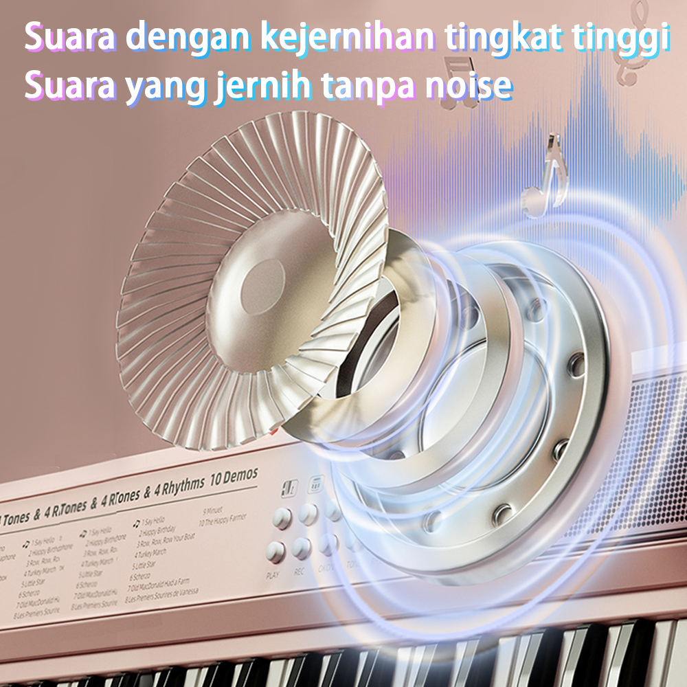 Hot Deals Babycolor Piano 37/61 Keys Piano Elektrik Keyboard Piano Portable Alat Keyboard Musik