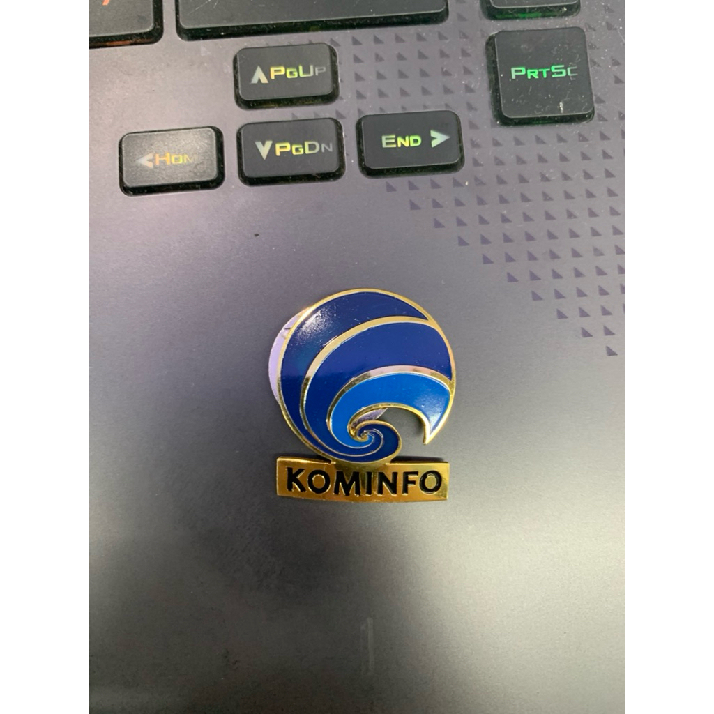 Pin kominfo - pin kerah kominfo - pin dada kominfo