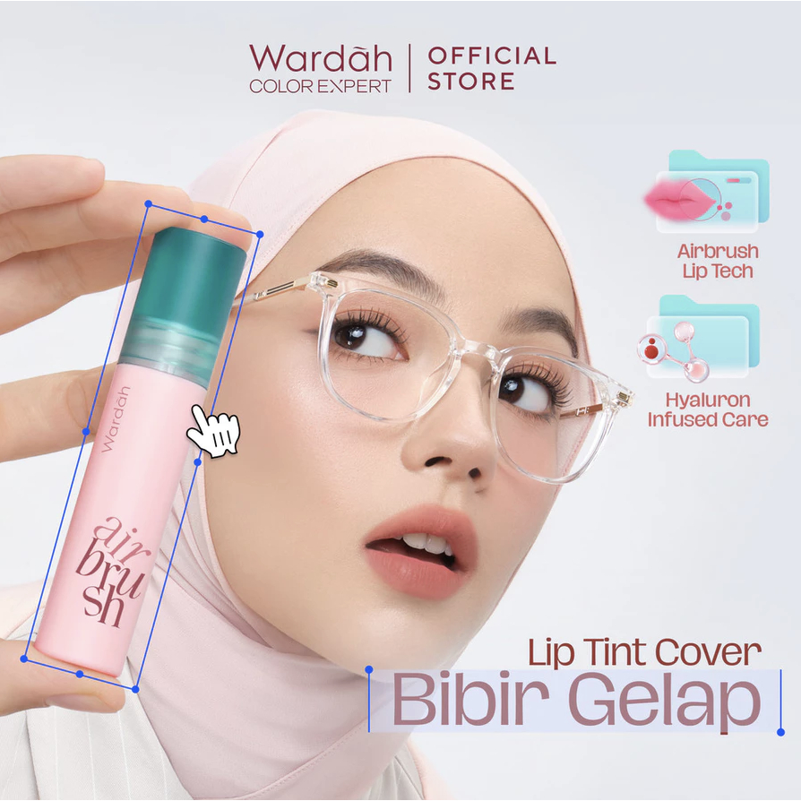 Wardah Air Brush Lip Tint - Tahan Lama