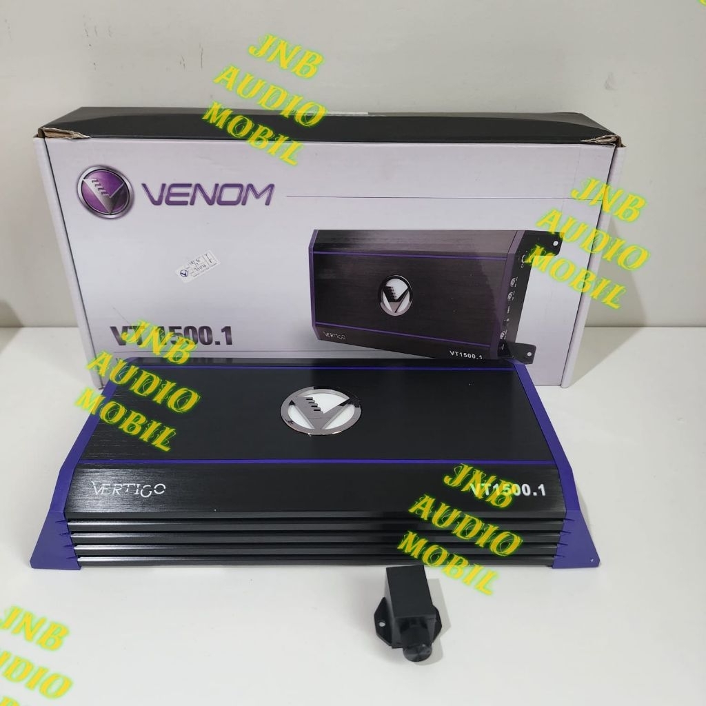 Power mobil 1 channel monoblok venom vt-1500.1 garansi resmi vertigo series