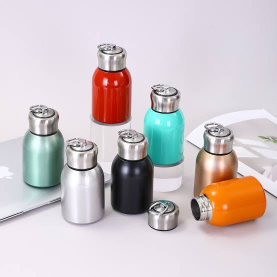Termos Botol Mini Stainless - Botol Air Minum Untuk Panas Dan Dingin - Botol Thermos Viral
