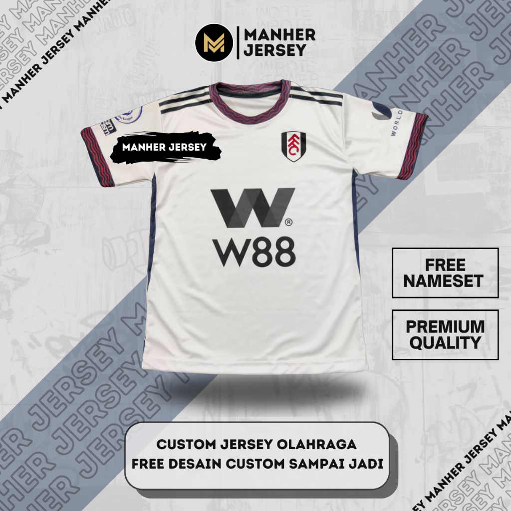JERSEY FULHAM 2022 2023 FULL PRINTING