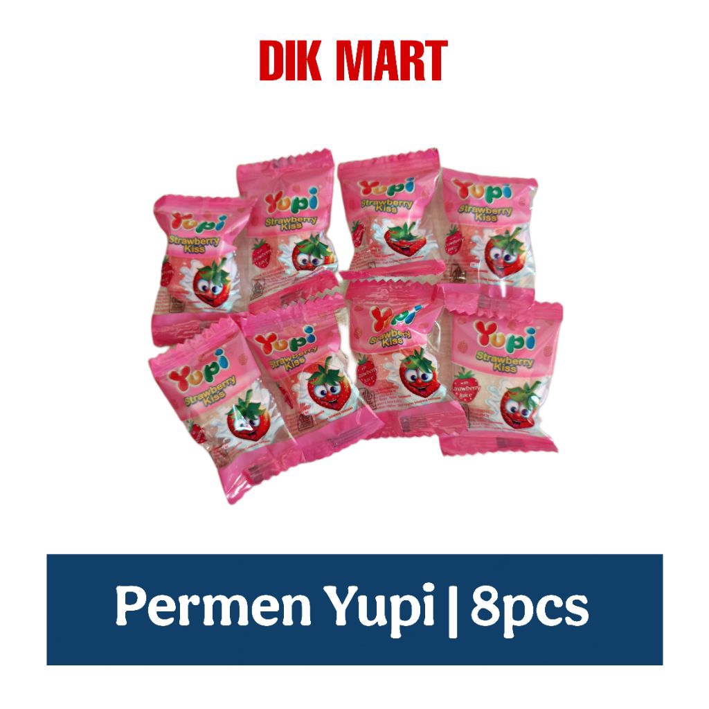 

8Pcs Permen Yupi Strawberry