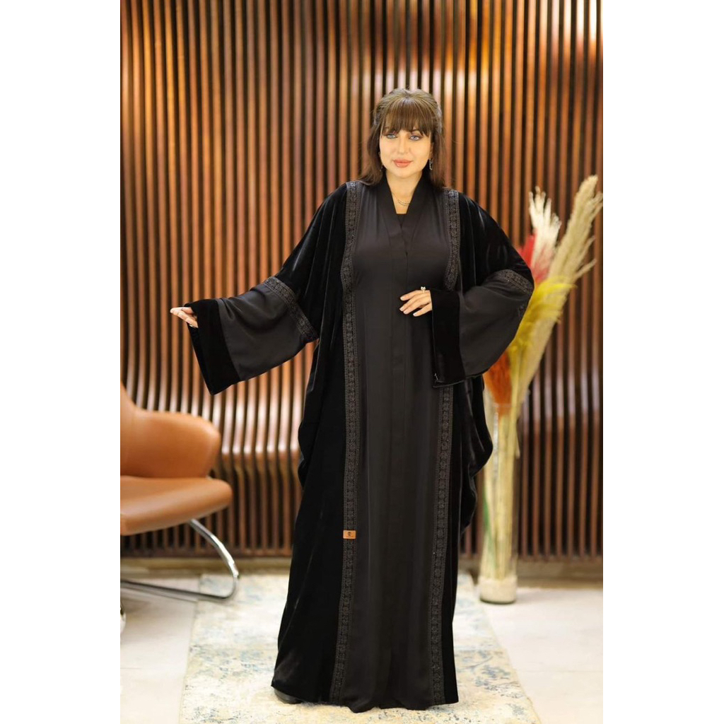 Abaya Wanita Dewasa Kaftan Mesir Free Pashmina original Premium