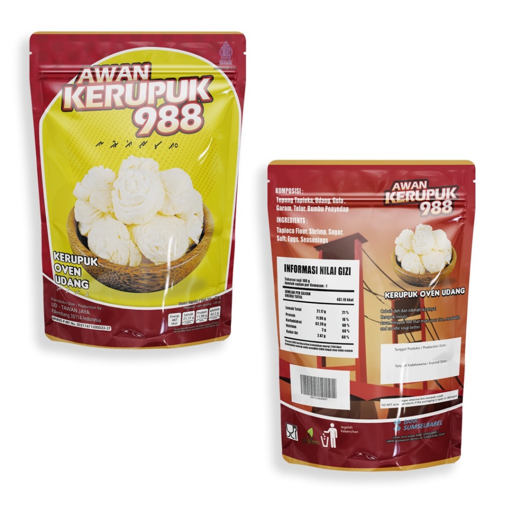 

Kerupuk Oven UDANG - TANPA MINYAK (DI OVEN) 50GR - KHAS PALEMBANG