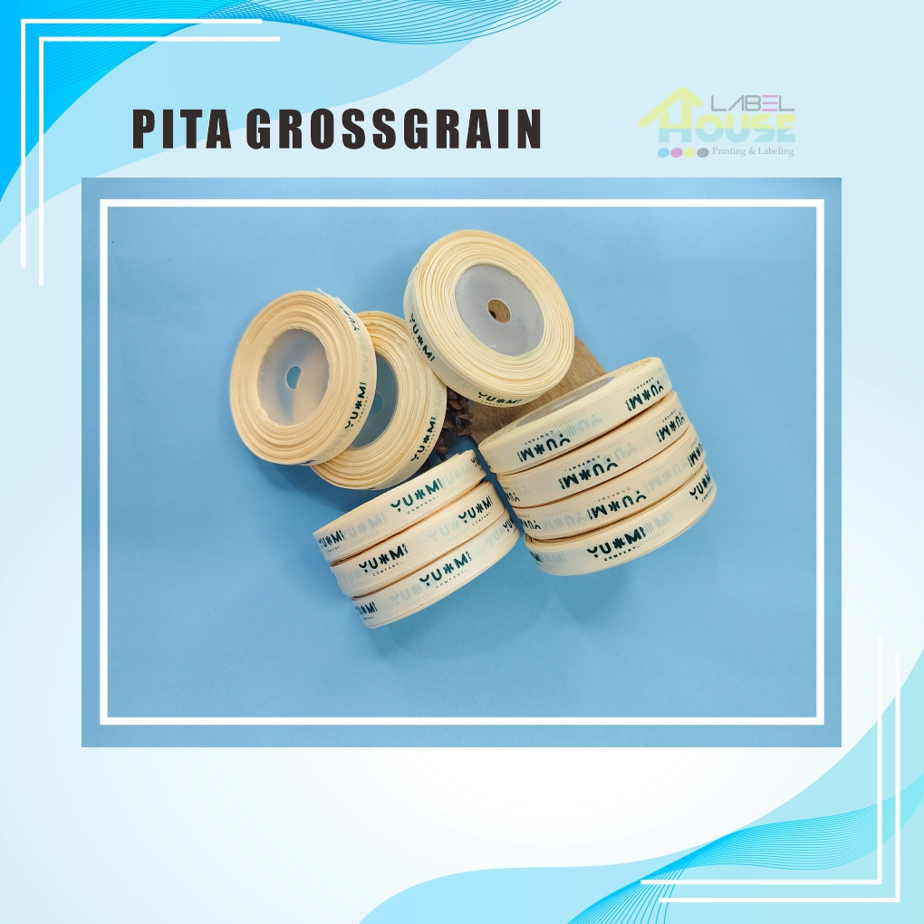 

Pita Grossgrain, Pita Garis+Sablon, Pita Souvenir, Pita Kado, Pita Hampers, Pita Ulang Tahun, Pita Label Custom Nama+Logo