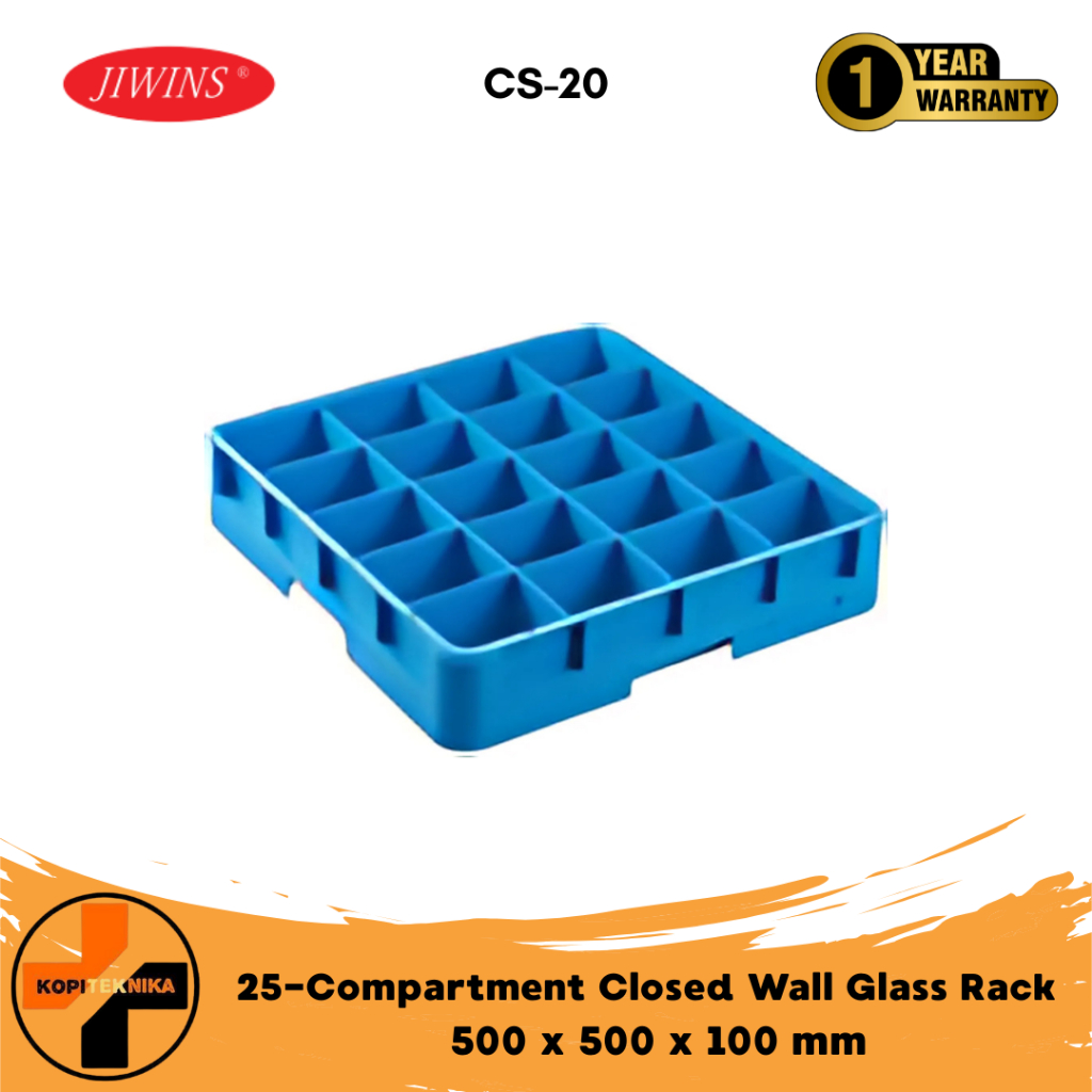 JIWINS Compartment Closed Wall Glass Rack 25 CS-20