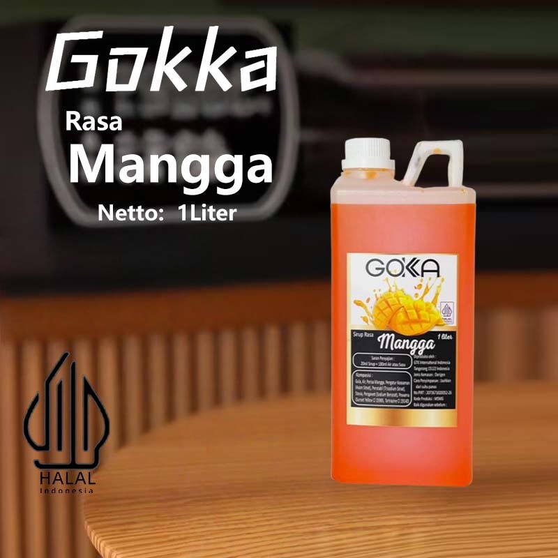 

Gokka Sirup Mangga 1L - Minuman Segar Rasa Mangga / Mangga Syrup