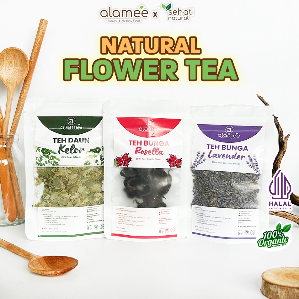 

Teh Daun Jati Cina Chamomile Bunga Telang Kering Camomile GreenTea Jasmine Bunga Mawar Rose EarlGrey