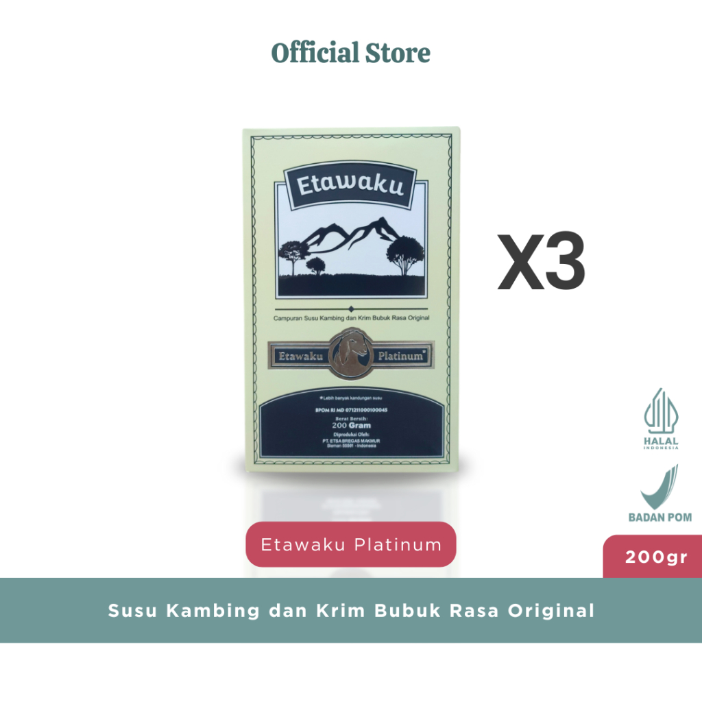 

PAKET 3 BOX Etawaku Platinum - Susu Kambing Etawa Plus Krimer Nabati Atasi Sesak Nafas Nyeri Sendi