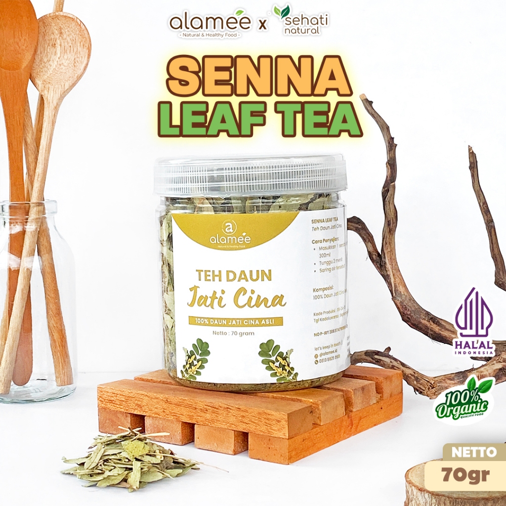 

Teh Daun Jati Cina Senna Leaf Tea Teh Herbal Alami Organik Organic Siap Seduh Minum 70gr