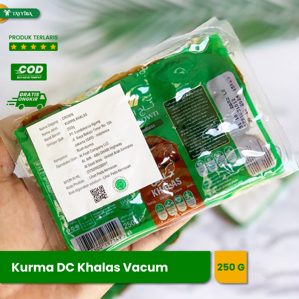 

Kurma Khalas Vakum 250gr – Date Crown Original – Fresh & Higienis