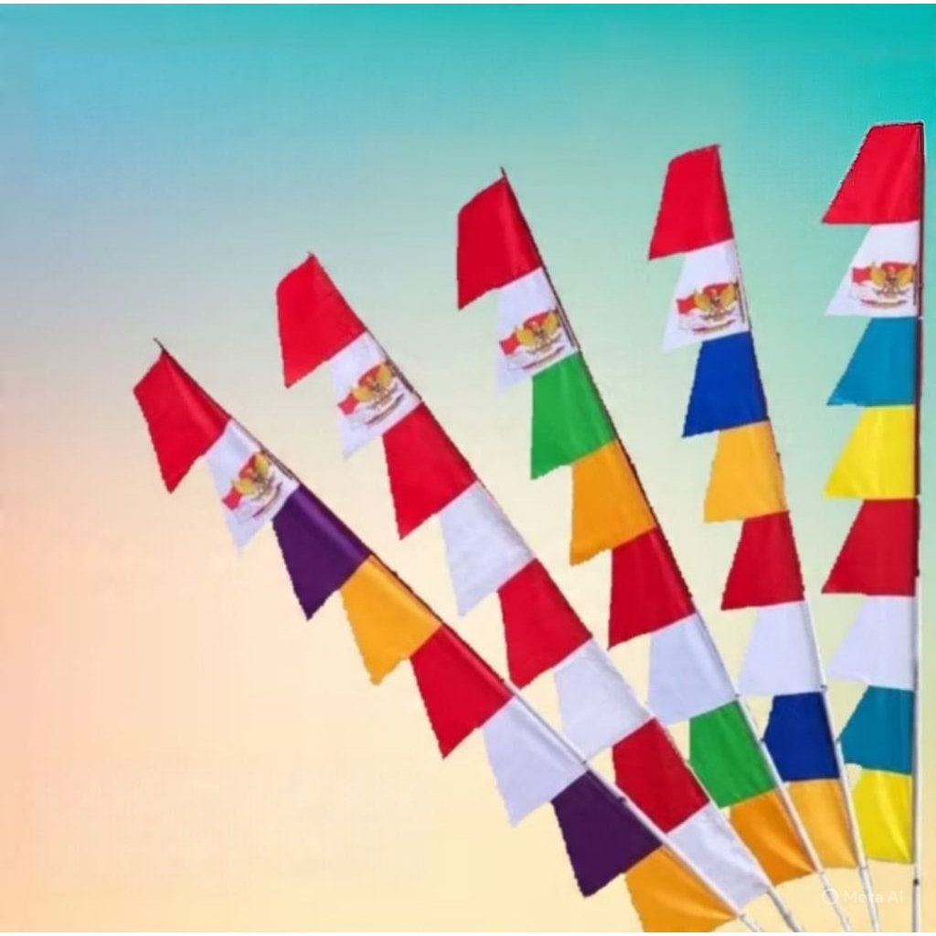 Bendera Umbul-Umbul Merah Putih 10 pcs