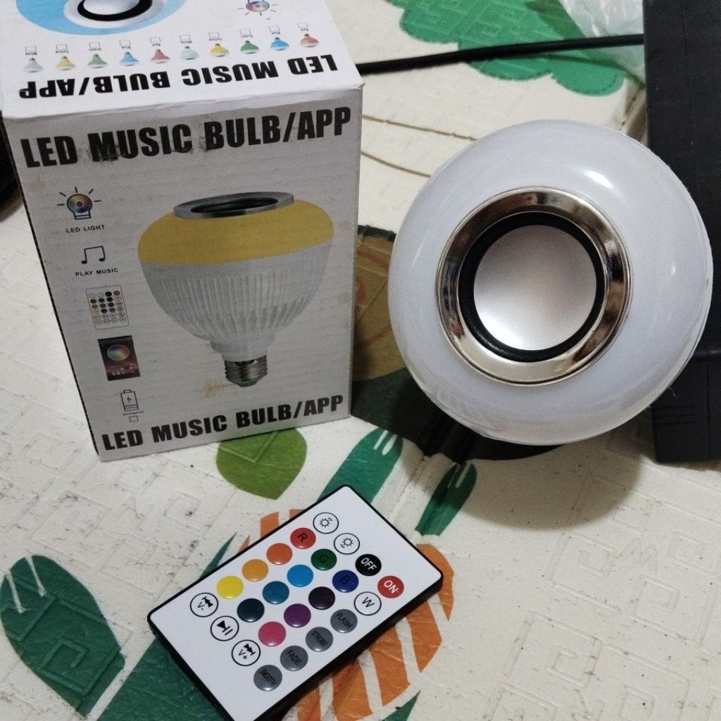 LED MUSIC BULB/AAP, lampu speaker RGB