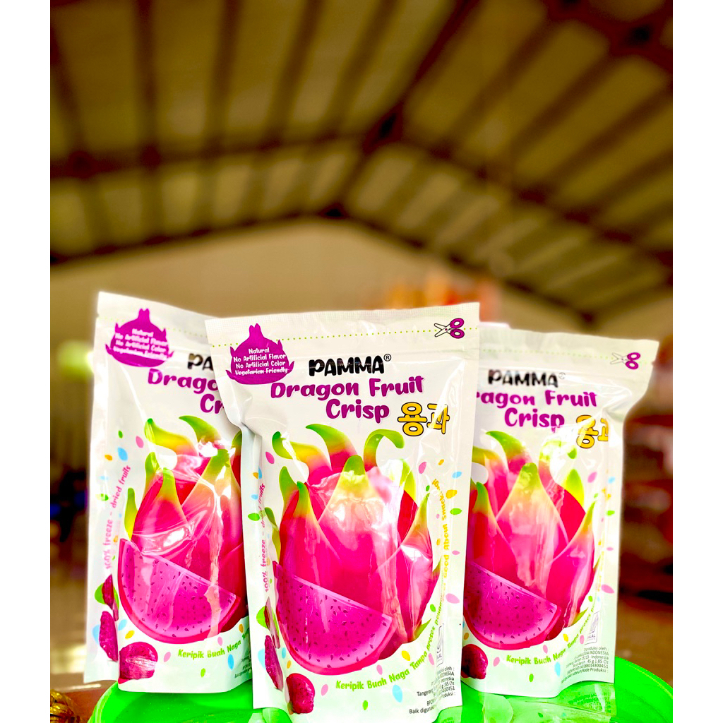 

PAMMA Dragon Fruit Crisp / buah naga krispi / enak renyah