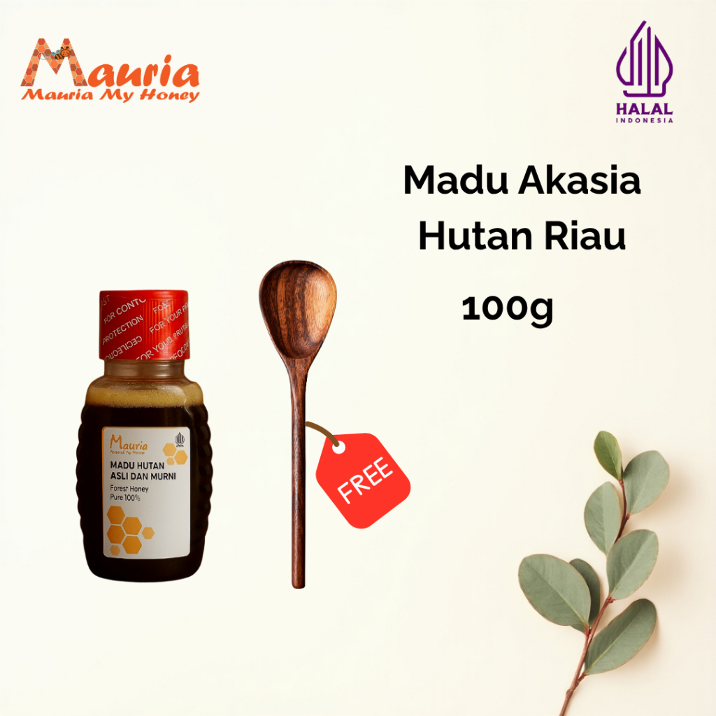 

MAURIA Madu Akasia Hutan Asli 100% Murni Riau 100g