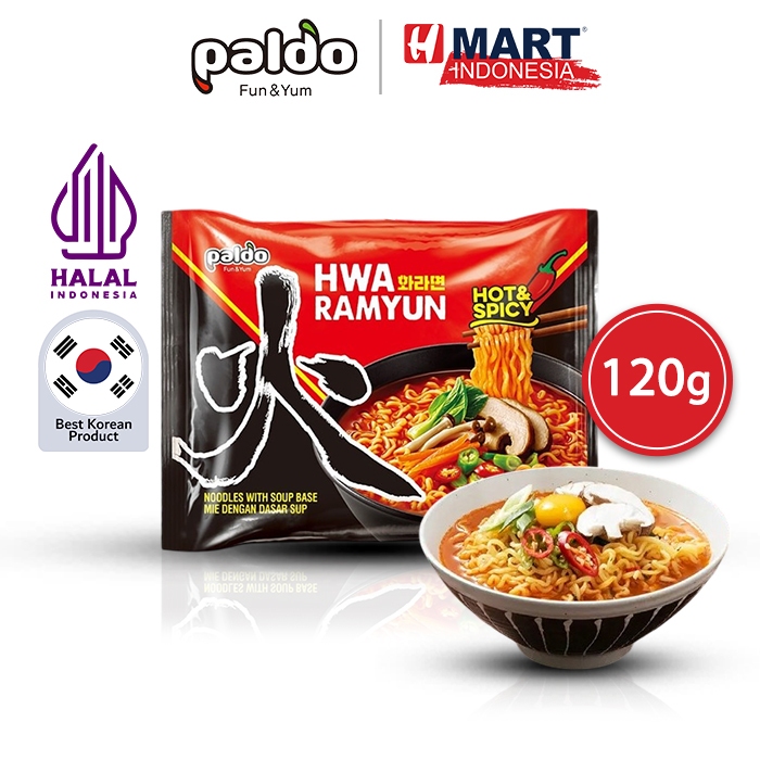 

Paldo Hwa Ramyun Hot & Spicy - Mie Instan / Ramyun Pedas Korea 120g