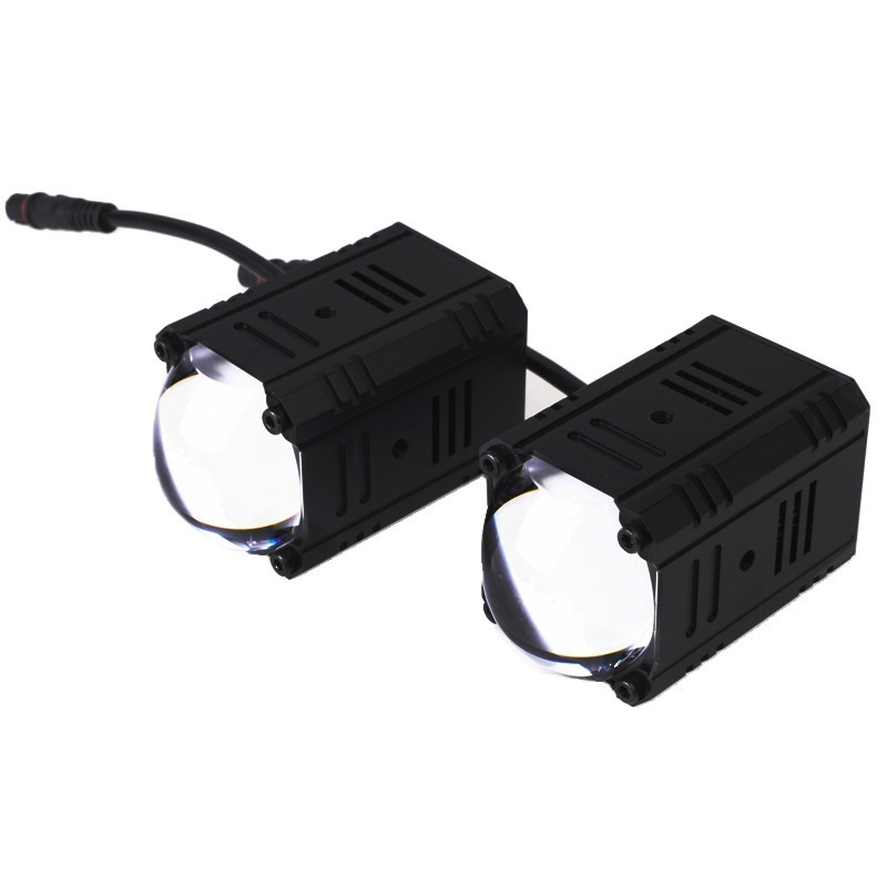 SENLO X6 Plus Mini Projector Mobil Motor Biled Size - Low Beam Putih High Beam Kuning