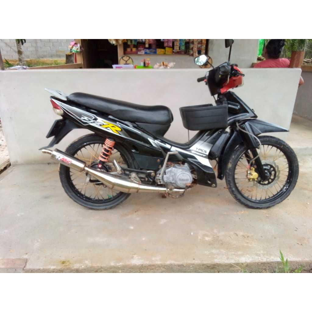 Knalpot BM POWER yamaha FIZ R F1ZR Samping Stainless RMS Racing Original