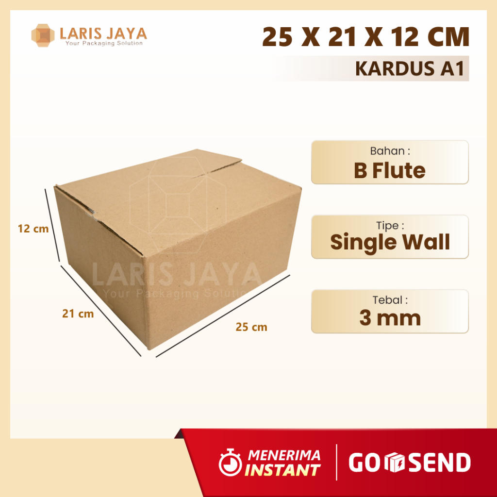 

Kardus | Box | Karton | Kotak Packing Hampers Single Wall 25 x 21 x 12 cm ( Kardus 25 x 21 x 12 cm )