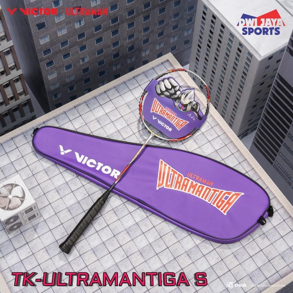 New Raket Badminton Victor Thruster ULTRAMAN TIGA S | Raket Victor Ultraman Tiga S | Victor TK ULTRA