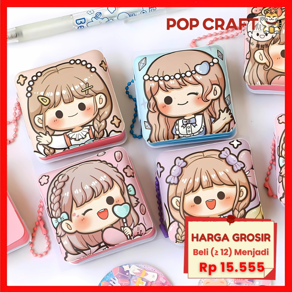 

PC Sticky Note Book Squishy Mini Memopad Notes Dodogirl 80 Halaman Stationery ATK Stationery TLD120