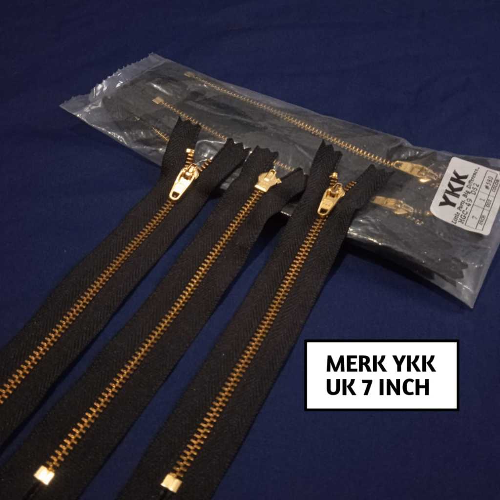 Resleting Jeans YKK & MT UK 7 INCH Eceran