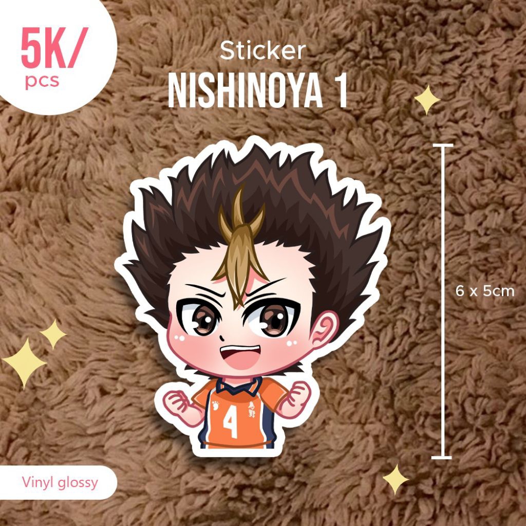 

Stiker nishinoya anime haikyuu anti air