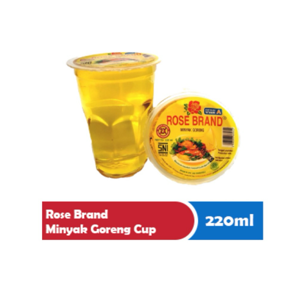 

Rose Brand Minyak Goreng Cup 220ml – Praktis & Higienis