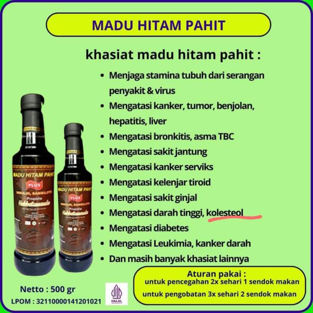 

MADU HITAM PAHIT