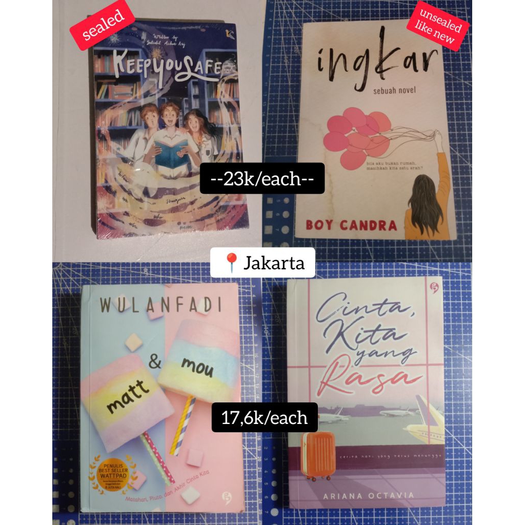 [ORI, PRELOVED] NOVEL FICTIONS FIKSI TENTANG KAMU BOY CANDRA WATTPAD